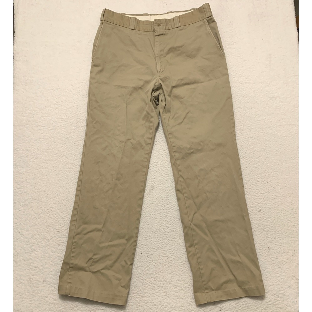 Vintage Duck Head Chinos Mens 35x30 Khaki Tan Cotton Twill Straight Leg Pants